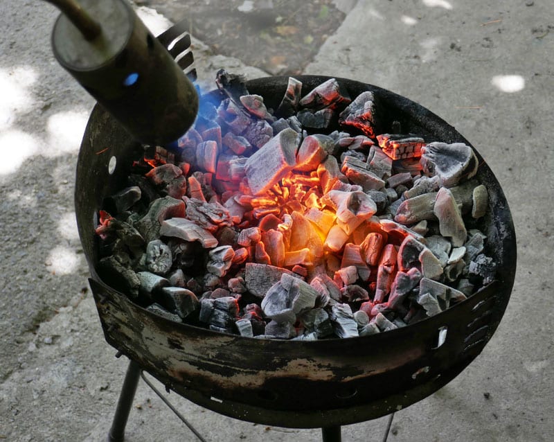 烧煤，烧肉，用煤气烤架